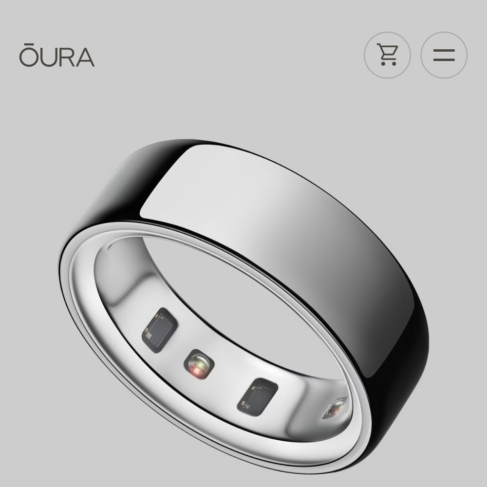 Oura 4 Silver Smart Ring BRAND NEW IN BOX